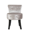 Soft Dressing Table Chair Vanity Makeup Stool Dining Seat Pouffe with Wood Legs