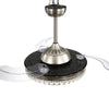 Reversible LED Crystal Ceiling Fan Lights Chandelier Lamp with Remote Control UK