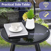 3Pcs Garden Furniture Set Modern Woven Rope Chair Set Balcony Table Chair Set