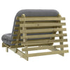 Futon Sofa Bed with 100x206x11 Impregnated Wood Pine Q2J5