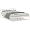 Long Bed Frame without White 160x210 Solid Wood Pine W9F0