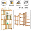 3/4/5 Tier Bamboo Shoe Rack Footwear Organiser Wooden Book Storage Shelves Stand