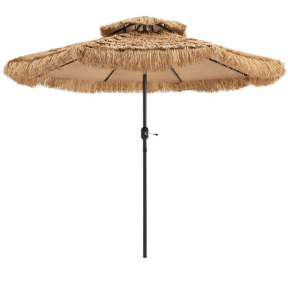285cm Thatched Tiki Umbrella Hawaiian Style Hula Patio Beach Umbrella