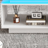 LED Coffee Table White High Gloss Wooden Living Room Furniture with 1 Drawer