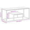 ShCuShan Coffee Table Stainless Steel and Tempered Glass,Coffee Table,Wood Y1M7