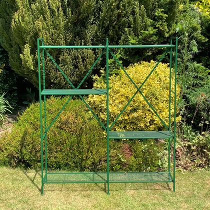3 Tier Metal Plant Stand Ladder Flower Pot Display Rack Shelf Indoor & Outdoor