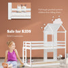 3ft Bunk Beds Single Treehouse Cabin Wood Bed Frame Kids Children Sleeper White