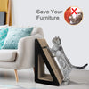 Triangle Cat Scratching Board Interactive Scratcher Pad Cat Toy Grinding Claws