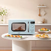 COMFEE Retro Digital Microwave Oven 800W 20L W/ 8 Auto Menus 5 Cooking Power