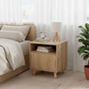 1 Door Compact Wooden Bedroom Bedside Cabinet Nightstand Side Table Storage Unit