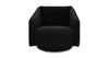 DFS Lovise Ebony Velvet Swivel Accent Chair RRP £649