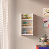 Kids Bookcase Wall Shelf 3 Tier Wooden Children's Bookshelf Storage Display Rack