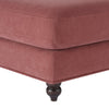 Dusk Hampshire Dusky Pink Matte Velvet Pouffe RRP £299