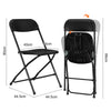 4 Pcs Black Folding Chair Foldable Computer Party Meeting Room Home Office Chair