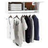 Wardrobe White 100x32.5x35 cm Engineered Wood vidaXL
