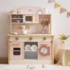 Robud Kids Kitchen Playset Wooden Cooking Toy Play Kitchen Pretend Play Toys