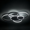 Modern LED Ceiling Light 3/5 Rings Chandelier Living Room Bedroom Pendant Lights