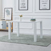 Rectangular Kitchen Dining Table Wooden Table 4-6 Seats Family Party Table White