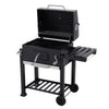 Outdoor Smoker Barbecue Charcoal BBQ with Lid Cover, Built-in Temperature Gauge