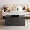 Lift Top Coffee Table with 2 Drawers, Shelf Storage Hydraulic Tea Table Desk