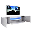 High Gloss 200cm White TV Unit Stand Cabinet with RGB LED Living Room Furniture
