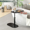C Shaped Side Table, Adjustable Height C Shaped End Table 360°Swivel Couch
