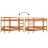 Bunk Bed Wax Brown 80x200 Solid Wood Pine A7A7