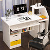 PC Computer Table Desk Workstation Home Office or Bedroom Gaming with Doors UK