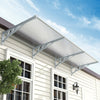 Straight Door Canopy Patio Porch Awning Window FrontBack Rain Cover Roof Shelter