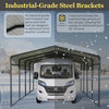 Carport 13x20ft Metal Car Canopy Garage UVProof Waterproof Heavy Duty Anthracite