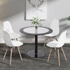 90cm Round Glass Dining Table Kitchen Home Coffee Lounge Restaurant Only Table