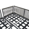 GARDEN FURNITURE SET 5 SEATER OUTDOOR CONSERVATORY LOUNGE CORNER SOFA WITH TABLE