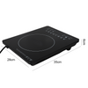 2200W 50HZ Electric Induction Hob Portable Cooker Digital Touch Single Hot Plate