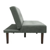 Modern Fabric 3 Seater Sofa Recliner Sleeper Sofa Bed Single With Solid Wood Leg