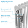 2 3 Column Horizontal Radiator Traditional Central Heating Cast Iron Style Rads