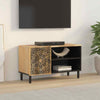 Solid Wood TV Stand/Media Unit 80x31x46 - Retro Style Cabinet with W1E6