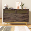 6 Drawer Wide Chest of Drawers Bedroom Storage Cabinet Unit Bedroom Furniture