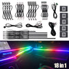 18 in 1 Full RGB LED Bead Symphony Dream Car Interior Ambient Lighting Kit APP