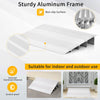 10.5CM Adjustable Door Ramp Adjustable Aluminum Rise Entry Ramp for Wheelchairs