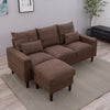 Panana Linen Fabric Sofa 1, 2 or 3 Seater Modern Couch Suite Set ottoman