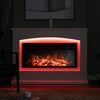 34'' Fireplace Electric Fire Suite Surround 9 Color LED Flame Room Heater Remote