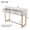 Console Side Display Table with 2 Drawers Hallway Entryway Living Room Furniture