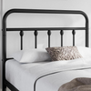 3Ft Single Bed Frame Vintage Iron Platform Bed with High Headboard and Footboard