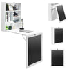 Wall Mounted Computer Table Fold Out Convertible Desk w/Chalkboard Floating Desk