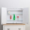 Illuminated LED Bathroom Mirror Cabinet With Demister Sensor Shaver Socket