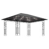 Gazebo with Mosquito Net & LED String Lights 4x3x2.73m Anthracite