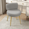 Occasional Linen Dressing Table Makeup Vanity Chair Cushiony Seat Kids Low Stool