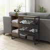 Hallway Entryway Shoe Rack Cabinet Industrial Organizer Storage Shelving Unit