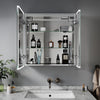 Illuminated LED Bathroom Mirror Cabinet With Shaver Socket Demister Touch Sensor