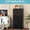 kitchen Pantry Cabinet 120cm Food Pantry Cabinet with Doors & Adjustable Shelves